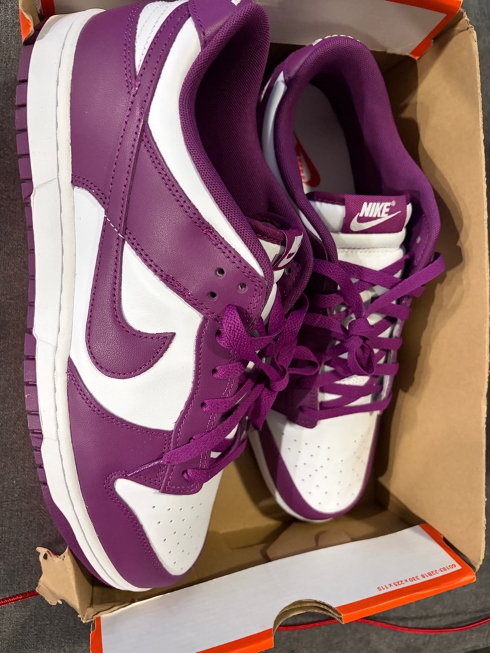 Nike Dunk Low Purple and White